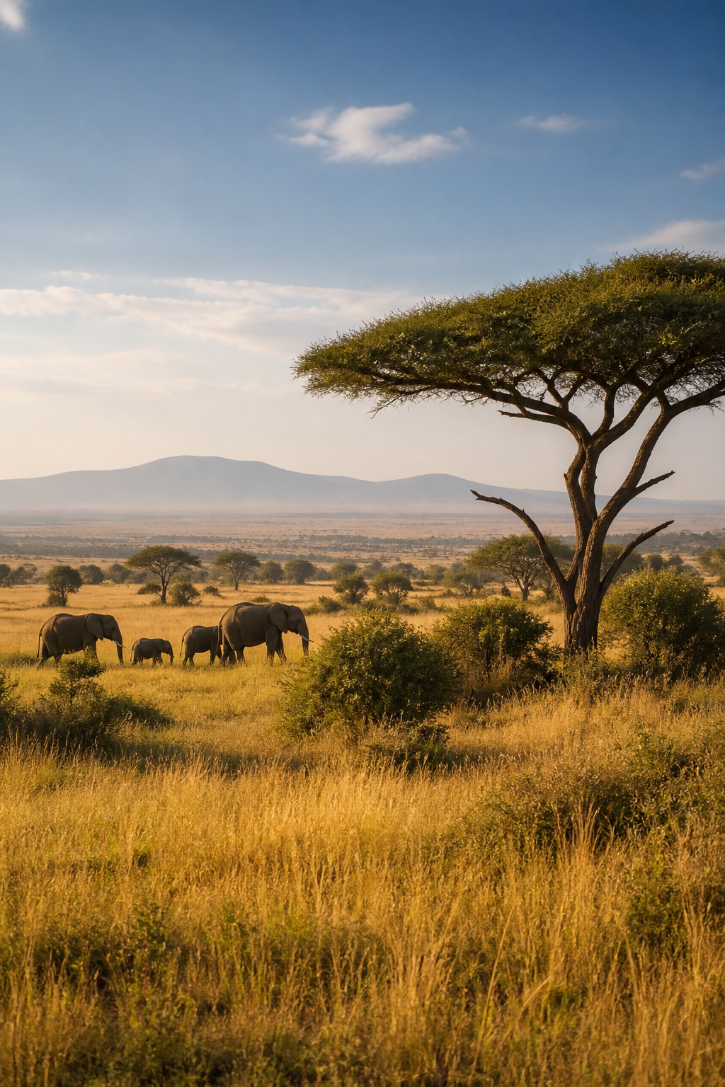 Safari landscape in Tanzania